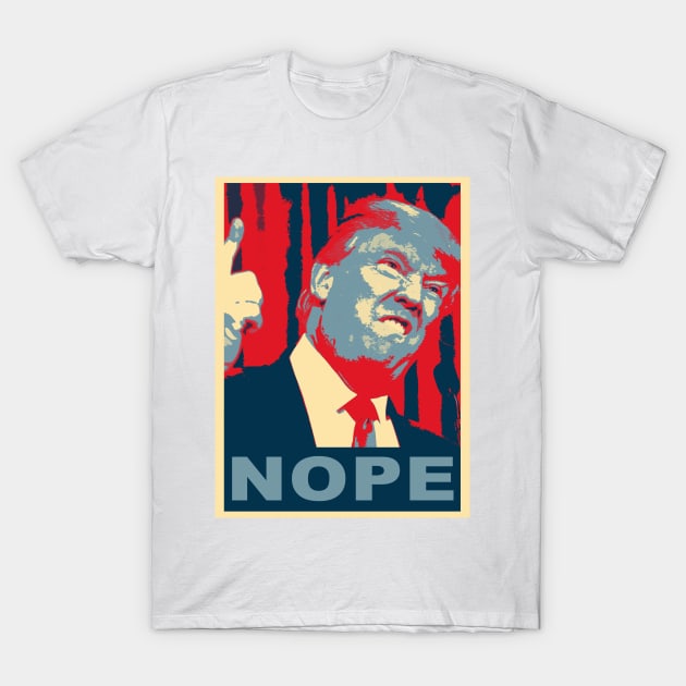 donald trump, obama hope poster T-Shirt by hottehue